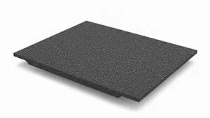 Enkel mørk grå takshingel med granulert overflate, et fleksibelt og økonomisk materiale